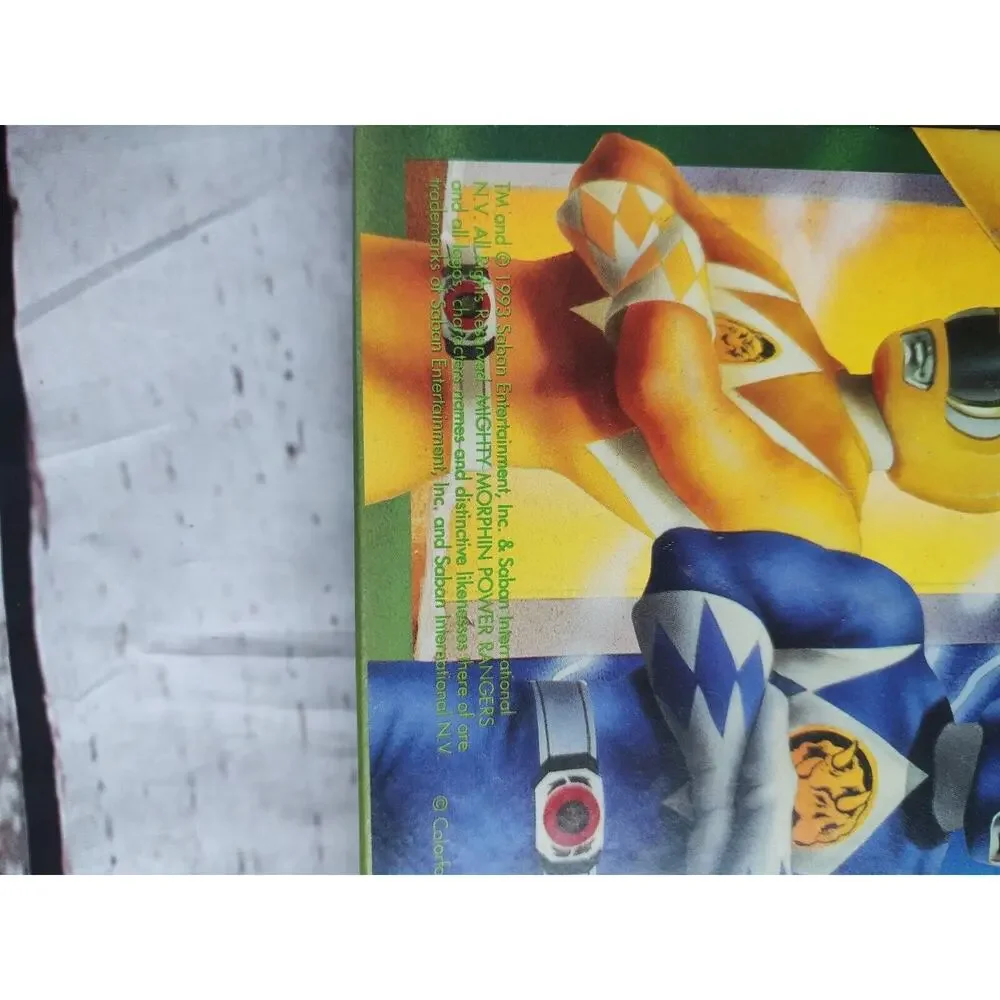 Mighty Morphin Power Rangers Colorforms 1993 Deluxe Play Set - Picture 2 of 9